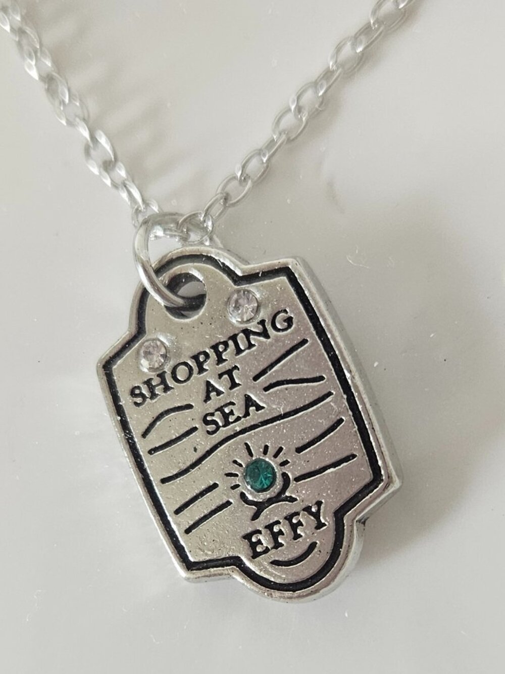 [NIB] Effy Shopping At Sea Charm On Silver Tone Necklace - Picture 4 of 5